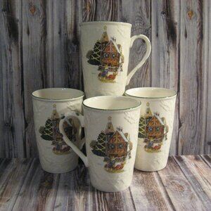 MIKASA ENGLISH COUNTRYSIDE SLEIGH RIDE CAPPUCCINO MUGS - 4